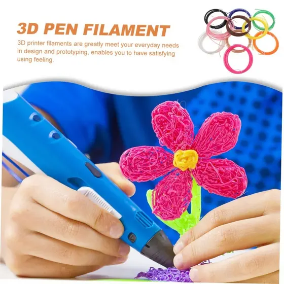 Refil Filamento Abs Kit 12 Cores 50,60,120 M Impressora 3d Caneta