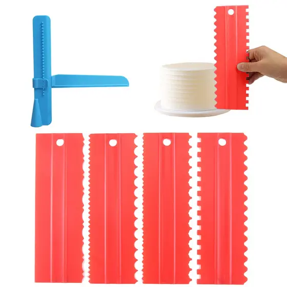 Kit Confeitaria com 4/8 Espatula Para Bolo Decoração Espátulas Confeiteiro 8 Modelos de Decoração bestseller