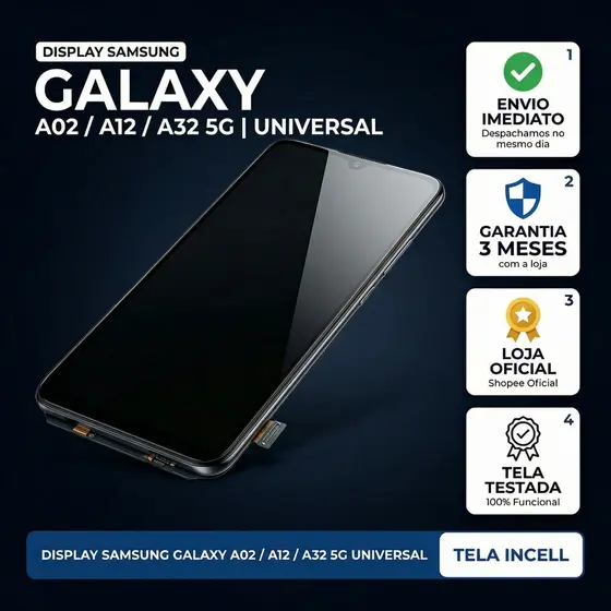 Tela Display Frontal A02/A12/A32 5G - INCEL
