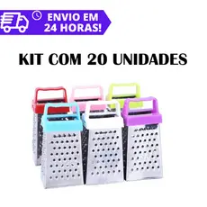 Kit Com 20 Mini Ralador Aço Inox Multifuncional Lembrancinha Chá de Cozinha