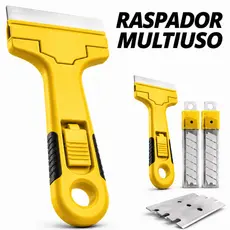 Raspadores Multiuso Para Limpar Box Com 12 Lâminas Profissional / Vidro Piso Cerâmica Azulejo