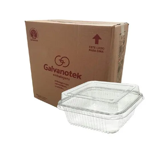 Pote Galvanotek Quadrado G650 200ml c/ 50un Doce Mousse Bolo