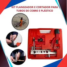 Cortador e flangeador cano tubo cobre aluminio 1/2 e 3/16 a 5/8 Profissional