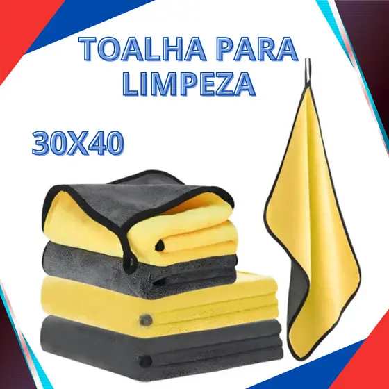 1/2/5/8 SUPER Toalhas Microfibra 30x40cm Tolha Dupla Limpeza geral pano limpeza automotiva panos
