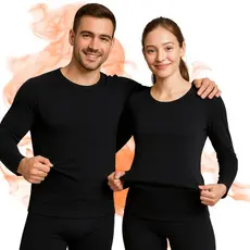 Kit Segunda Pele Térmico Flanelado Blusa Calça Frio Intenso Inverno Masculino Feminino