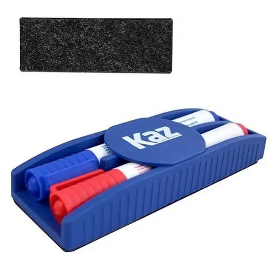 Apagador Magnético Para Quadro Branco Com 2 Marcadores - KAZ Oferta Atacado para Lousas