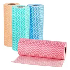 3 Peças Pano Multiuso para cozinha Rolo com 50 Panos Antibactérianos
