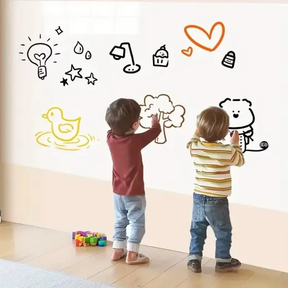 Papel Parede Adesivo Lousa Quadro Branco ou Preto 2 Metros