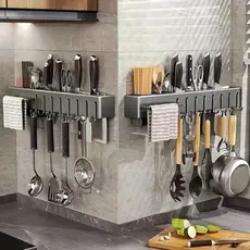 Suporte Para Armazenamento De Facas Ganchos Talheres Utensílios De Cozinha De Ferro