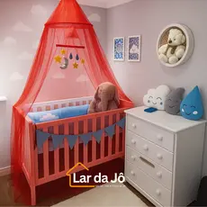 mosquiteiro para berço menina menino de teto sem dorsel cortinado berço de bebê padrão americano sem abertura Lateral