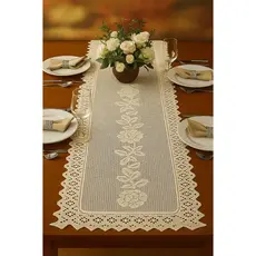 Caminho Trilho De Mesa De Renda Branca 1,40 X 0,40 Toalha de Mesa
