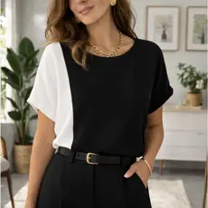 Blusa Feminina Estilosa Elegante Social Causal Tecido Duna Premium