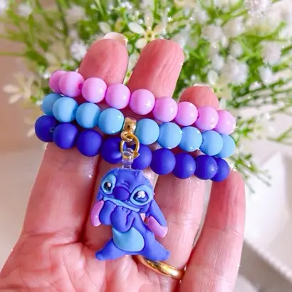 Pulseiras Stitch Pulseiras Infantil Menina Stitch Pulseiras Infantil Stitch