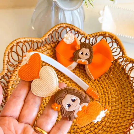 Tiara Princesa Moana Laço Moana Pulseiras Princesa Acessórios Infantis de Princesa