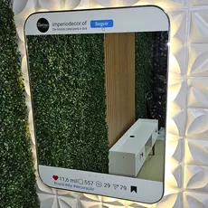 Espelho Personalizado Seu Insta Premium Loja Comércio Instagramavel Salão de Beleza 80x60