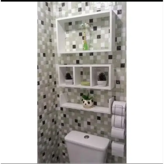 Kit Nichos Decorativos Banheiro MDF