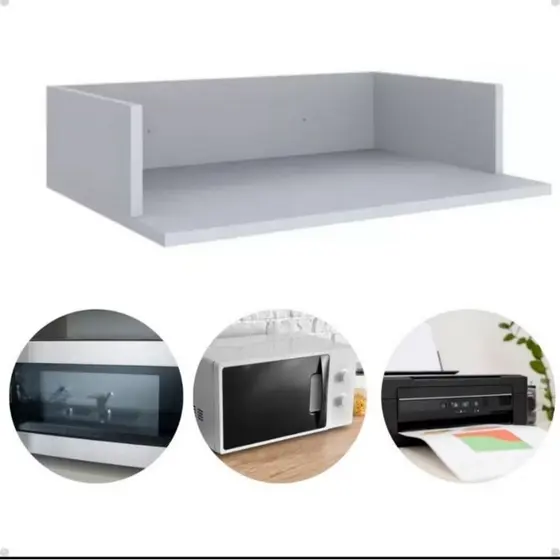 Suporte impressora e microondas branco em MDF!!