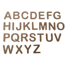 5 Alfabetos de A a Z Educativo Pedagógico Letras em madeira 4cm 130un