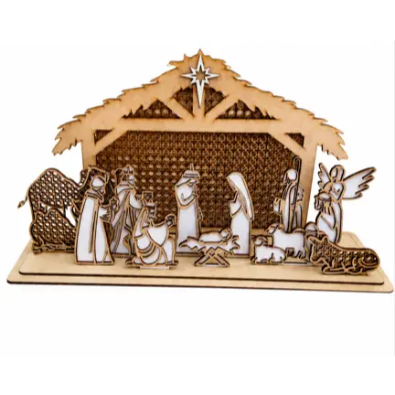 Presépio Natal Natalino Mdf Cru