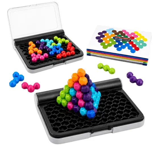 IQ Puzzler Pro Jogo De Lógica 120 Desafios Quebra Cabeça 2D 3D Educativo