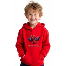 Moletom Infantil Canguru Blusa Infantil Com Capuz Homem Premium Aranha