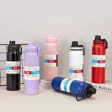 Garrafa térmica Academia 800ML com Alça em Aço Inoxidável e Isolamento