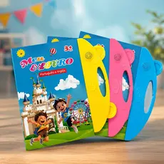 Livro Infantil Bilíngue com Som e Toque Inteligente Brinquedo Educativo para Crianças  Português Inglês Interativo