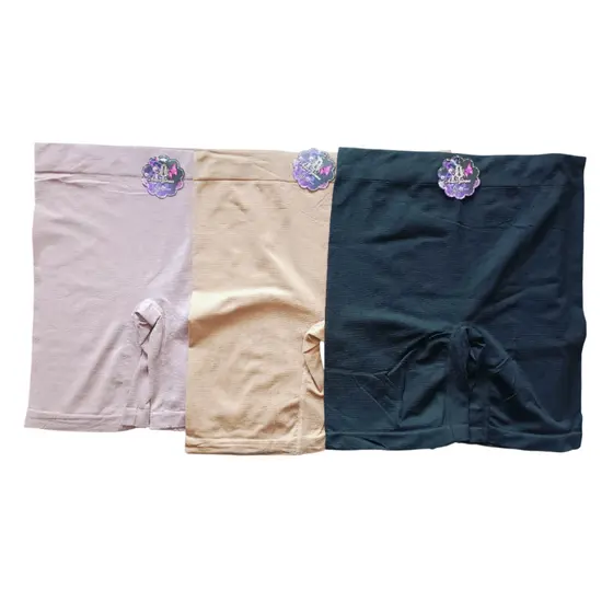 Kit Com 2 Short Cinta Aperta Barriga Reduz Medida Seca Culote Calcinha Modeladora Segunda Pele Alta Compreesão