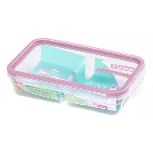 Pote Hermético Com Travas E Divisória 1,6l e 730ml Modular Sanremo