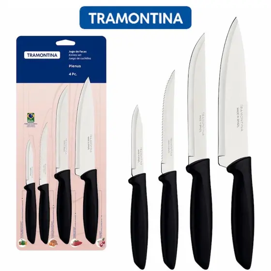 Jogo de Faca Plenus Tramontina 4 Pc