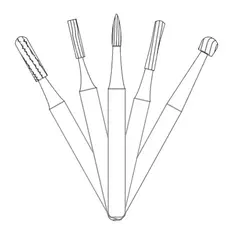 Broca Carbide de Baixa Rotação PM Prima Dental Angelus
