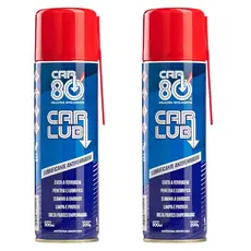 Kit 2 Unidades Car Lub Desengripante Spray 300ml - Lubrificante Antiferrugem Multiuso Ação Rápida
