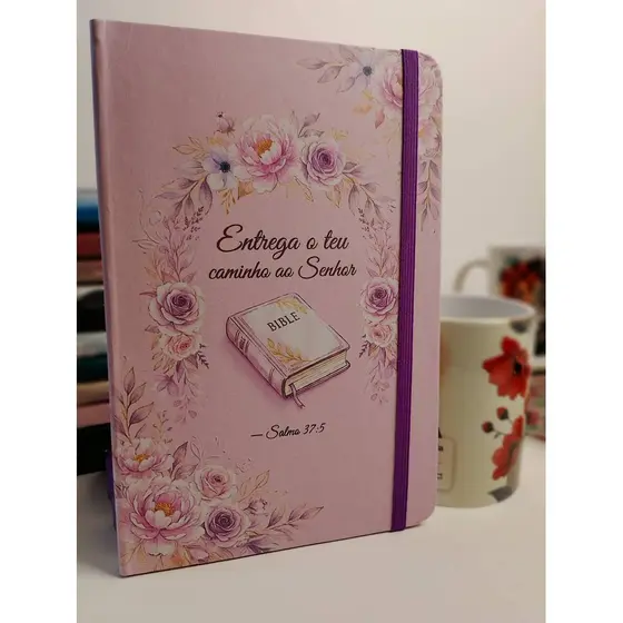 Caderneta com Estampa Gospel Feminina – Pauta, Sem Pauta ou Pontilhado