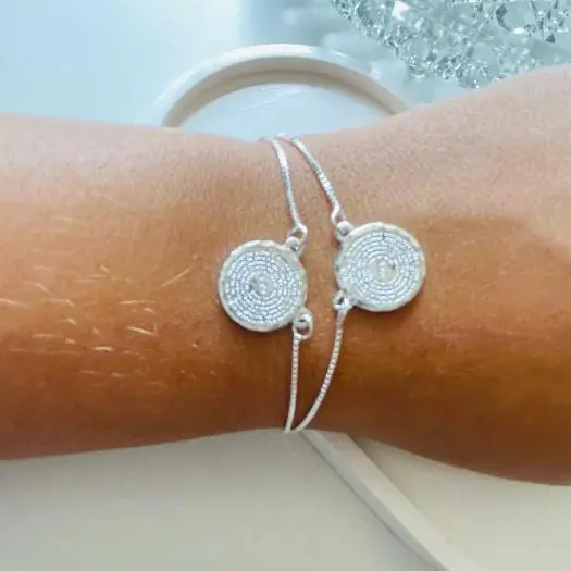 Pulseira Feminina Oração Pai Nosso Banhada a Prata 925 Religiosa Delicada Ajustável