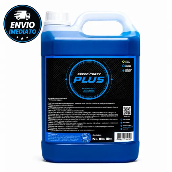 Pretinho para Pneu PLUS 5L Baba de Camelo para Carro e Moto Brilhoso e Hidratado Speed Crazy