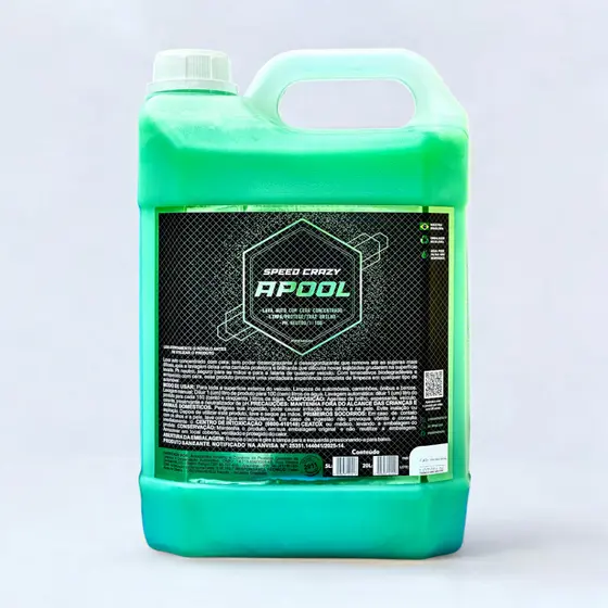 Shampoo Automotivo com Cera Carnauba Apool 5L Concentrado Limpeza Brilho