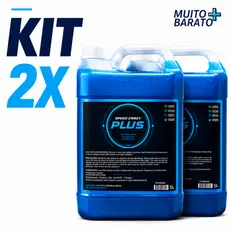 Kit Pretinho Para Pneu PLUS 5L 2 Unidades Pneu Brilhoso e Hidratado para Carros e Motos Speed Crazy