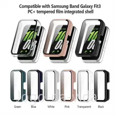 Case Capa Capinha Com Película Para Smartwatch Samsung Galaxy Fit 3 Relogio Fit3 ZK