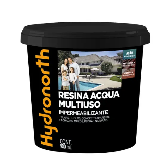 Resina Multiuso Base Água Cores 0,9L HydroNorth