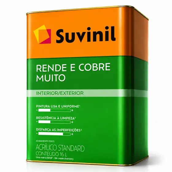 Tinta Rende & Cobre Muito Cores Mais Vendidas 16L Suvinil