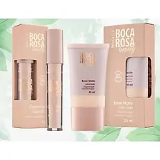 Conjunto de Beleza Boca Rosa Primer Matte + Corretivo de Alta Cobertura
