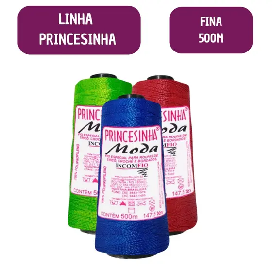 Linha Princesinha Moda 500 Metros Tranças Cabelo Moda Fina