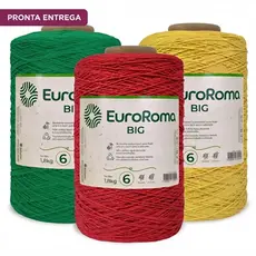 Barbante EuroRoma Big Cone Colorido Nr 6 1830m 1,8Kg - Cores - Tricô / Crochê