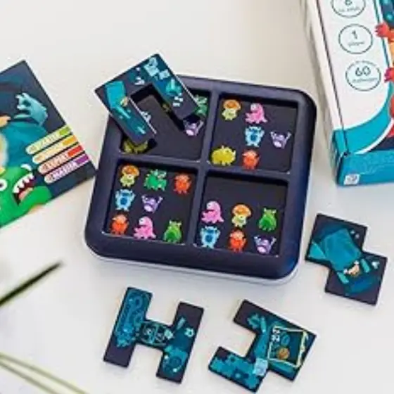 Jogo educativo infantil com 60 desafios lógica concentração foco e raciocínio
