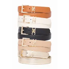 Cinto Feminino Elegante com Fivela Dourada ROBERTA