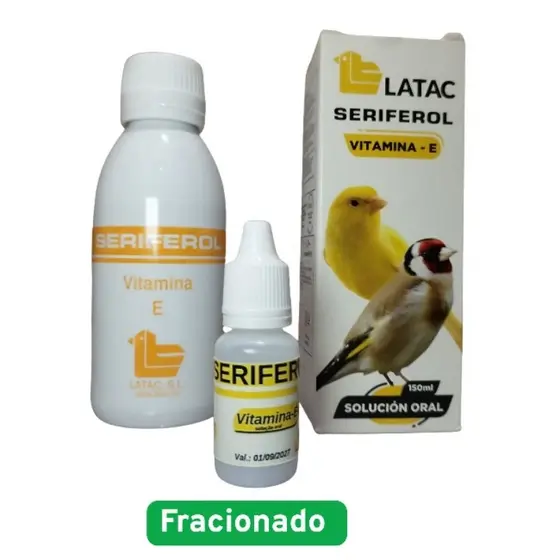 Seriferol E Latac 10ml Original | Vitamina E de Qualidade para o apronte de passeriformes
