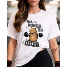 Camiseta Roupa de Academia Feminina Blusa Estilosa Camisa Tshirt Algodao