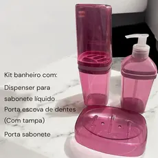 Kit banheiro completo três peças