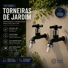 Kit 02 Torneiras Jardim e Lavanderia 1030 com Bico De 1/2 C31