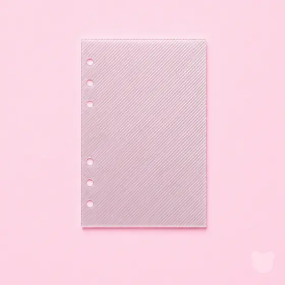 Kit 3/6 Divisórias A5 Transparente Fichario Argolado Caderno de Disco - Line